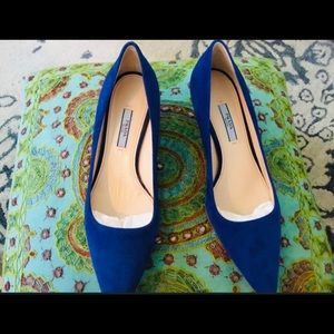 Blue Prada Heels